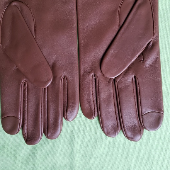 COACH MEN'S LEATHER GLOVES:NWT DARK SADDLE XL 54182 - Picture 6 of 10
